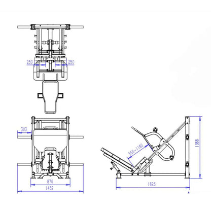 45° Leg Press Machine - BlackBear Fitness