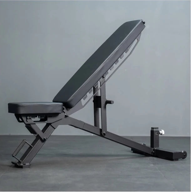 BlackBear Light Commercial FID Adjustable Bench shown in incline position