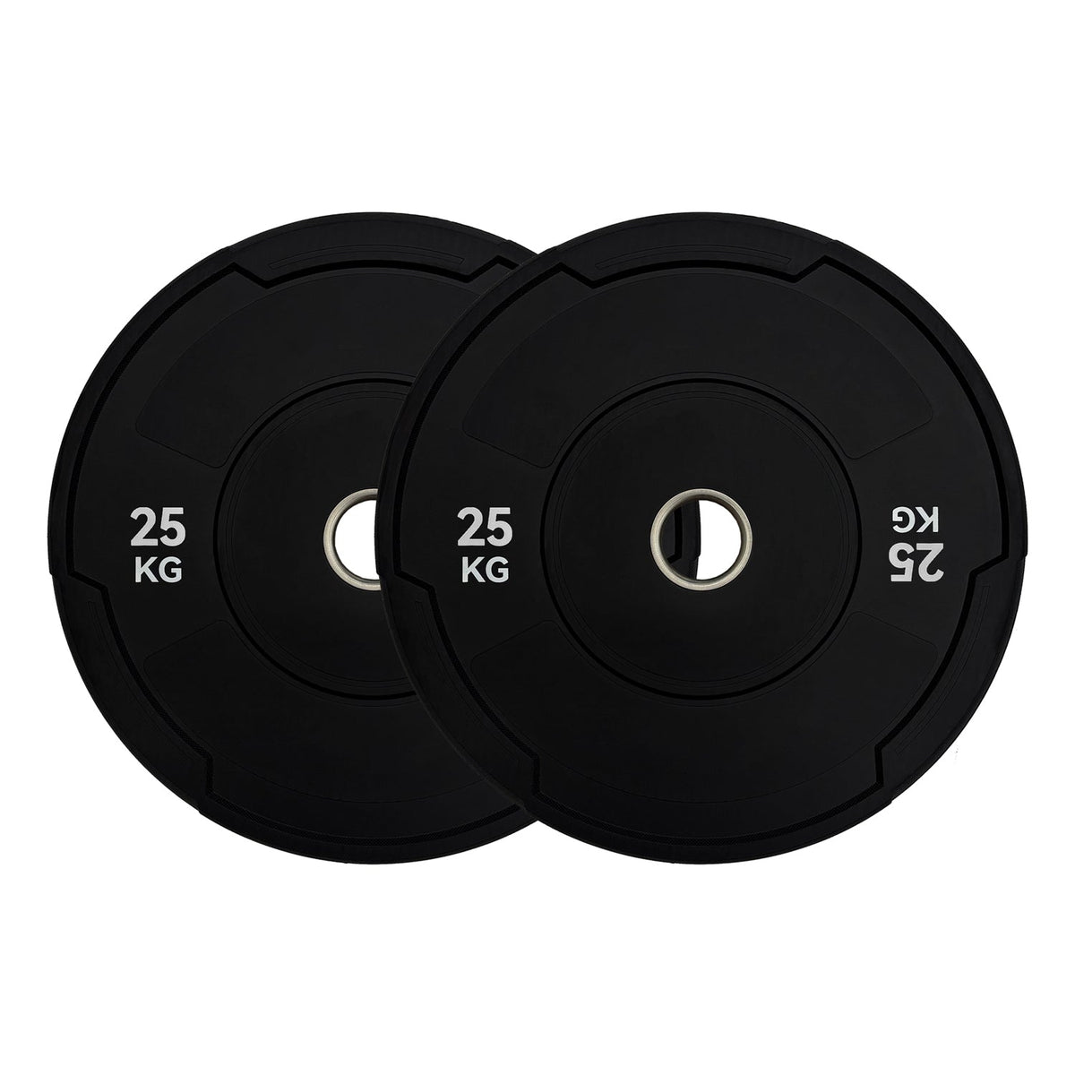 Black Monochrome Olympic Bumper Plates - BlackBear Fitness