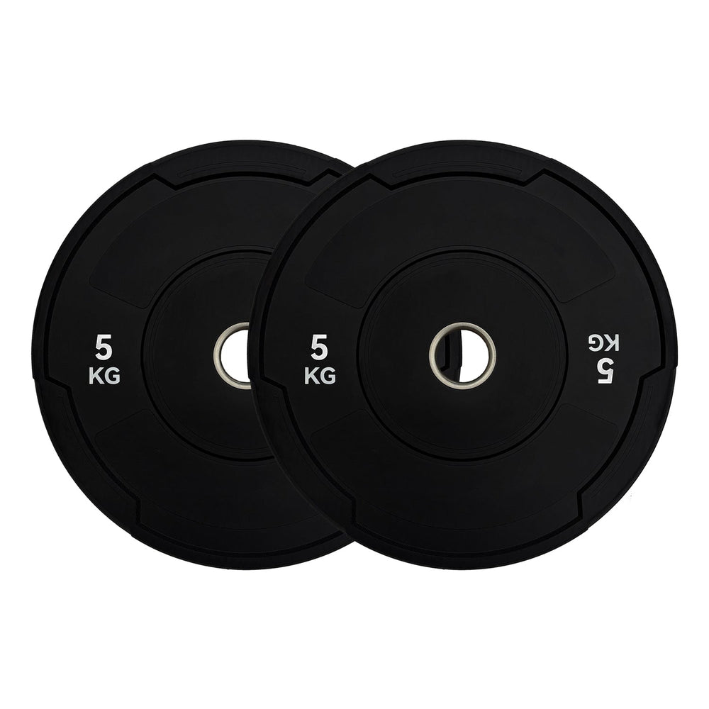Black Monochrome Olympic Bumper Plates - BlackBear Fitness
