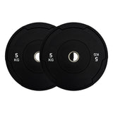 Black Monochrome Olympic Bumper Plates