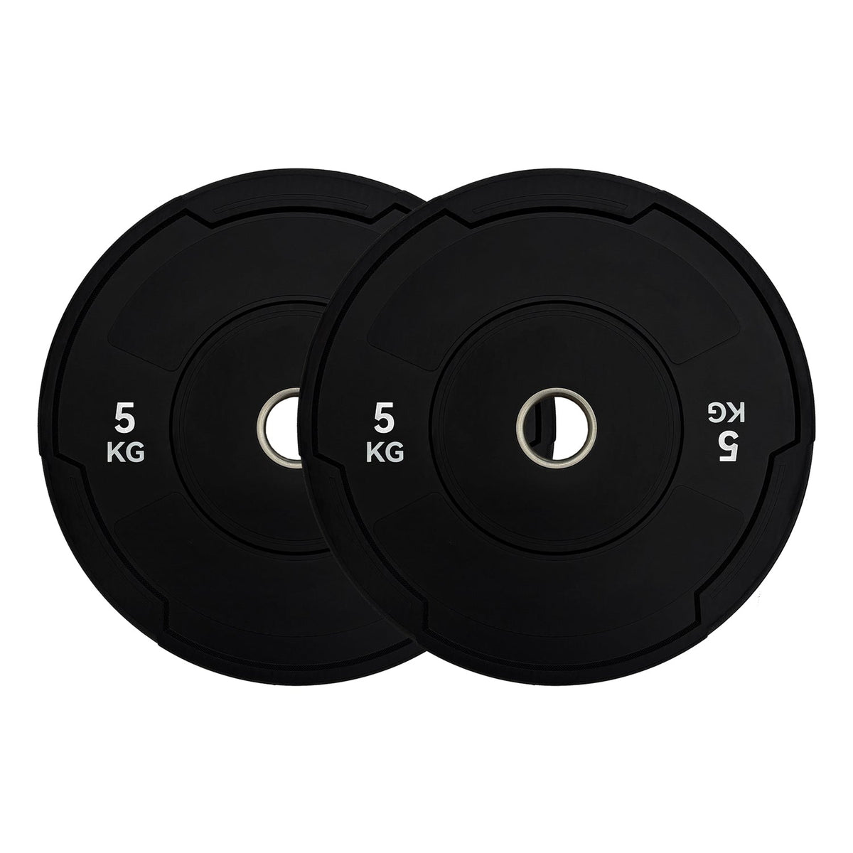 Black Monochrome Olympic Bumper Plates - BlackBear Fitness
