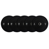 Black Monochrome Olympic Bumper Plates