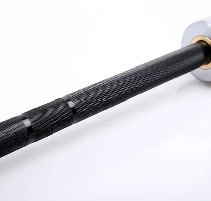 6ft / 7ft Black & Chrome Olympic Barbells - BlackBear Fitness