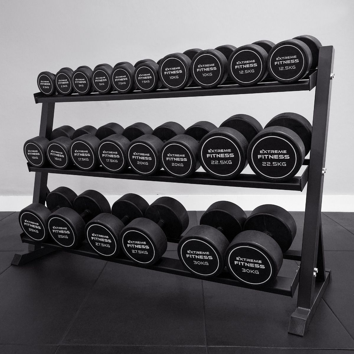 Commercial Rubber Dumbbells