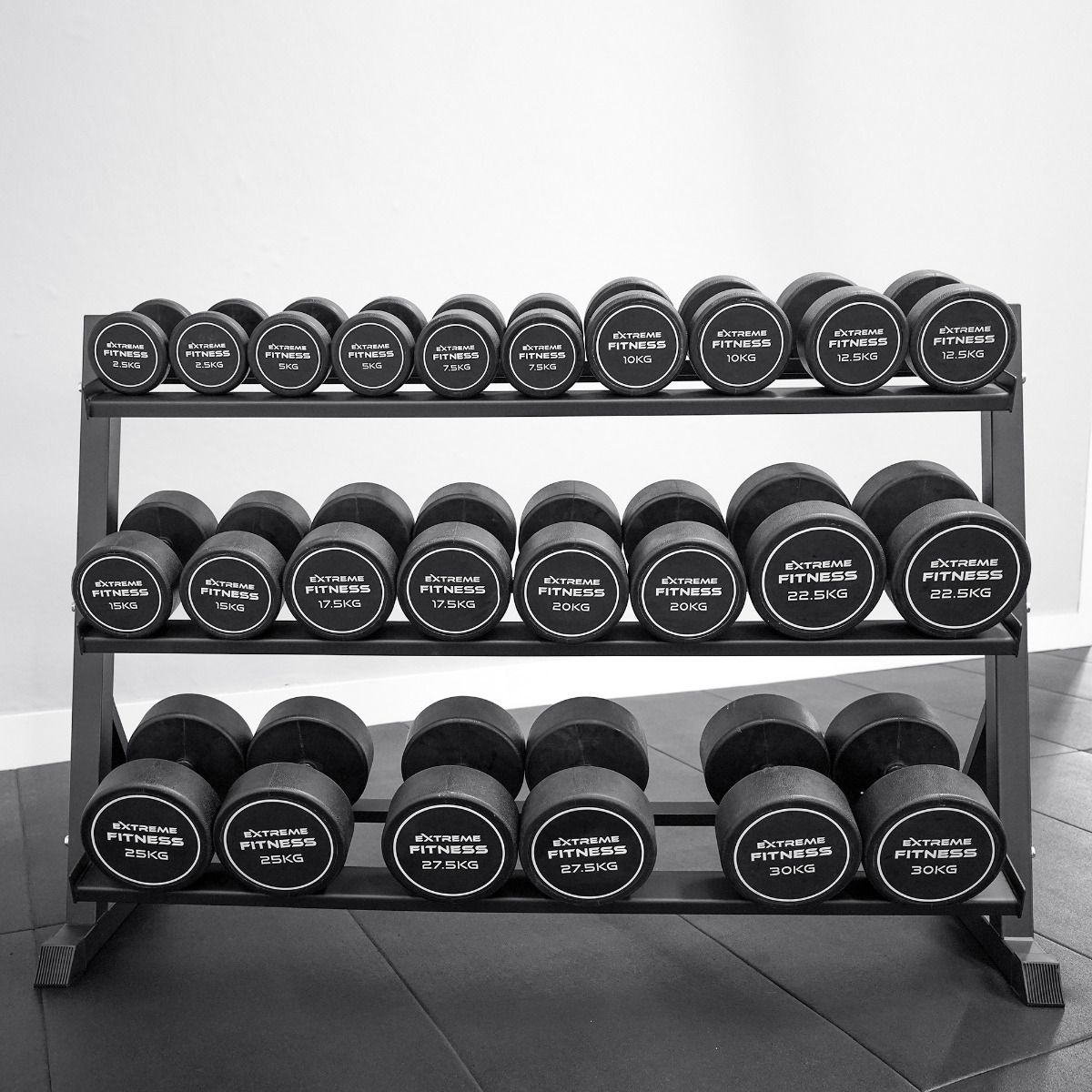 Commercial Rubber Dumbbells