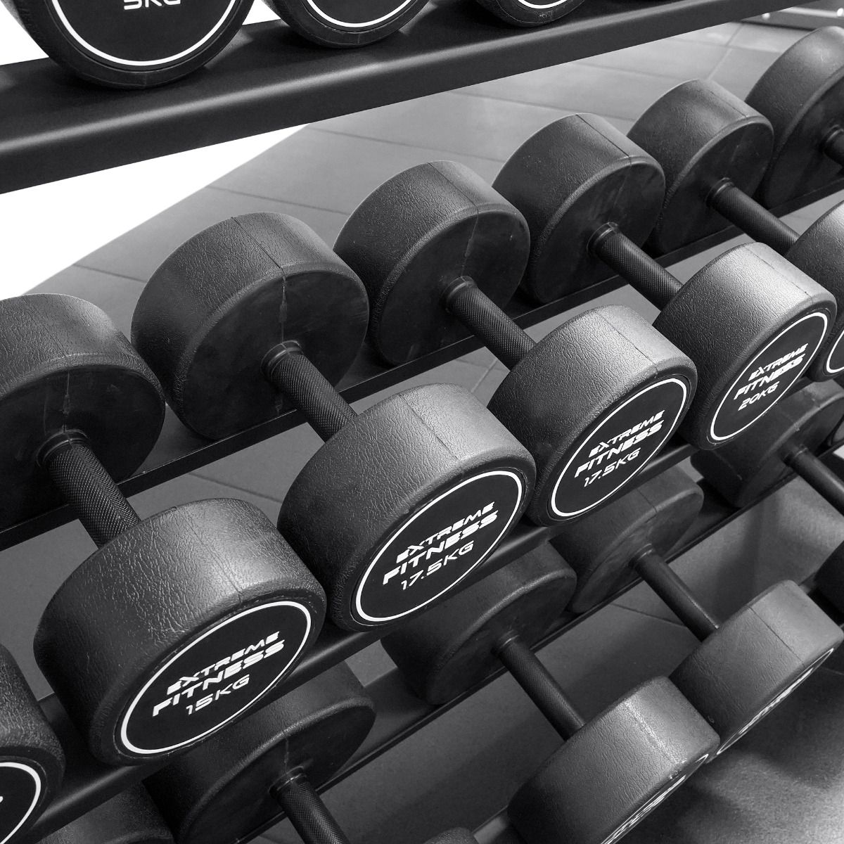 Commercial Rubber Dumbbells