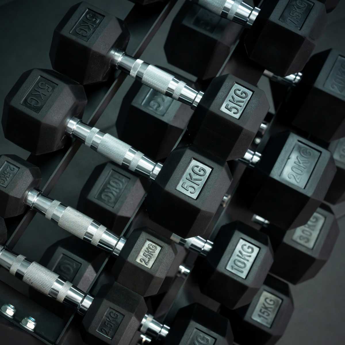 2.5kg-30kg Hex Dumbbell Package (7 Pairs)