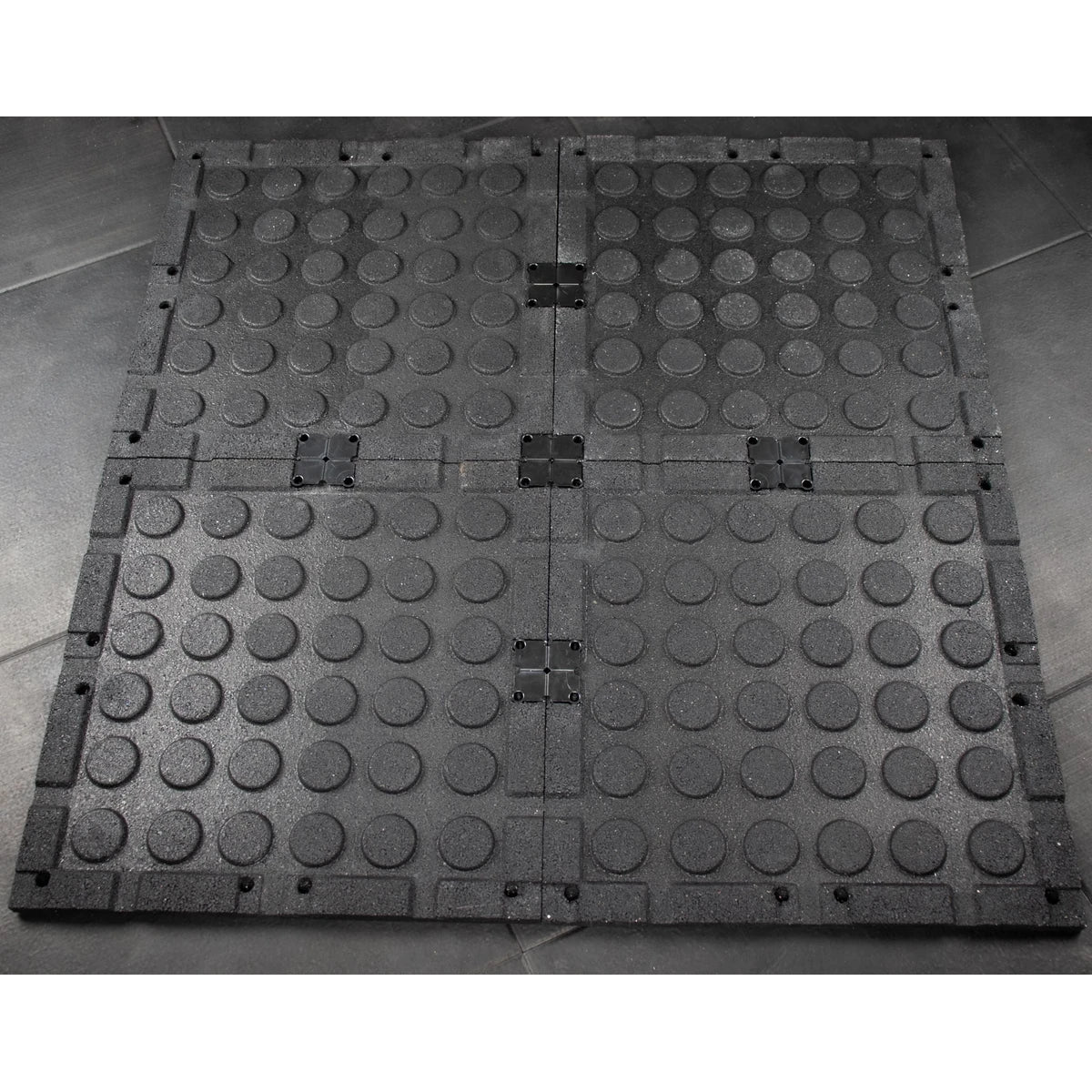Interlocking Rubber Gym Floor Tile Connectors – Pack of 10 - BlackBear Fitness