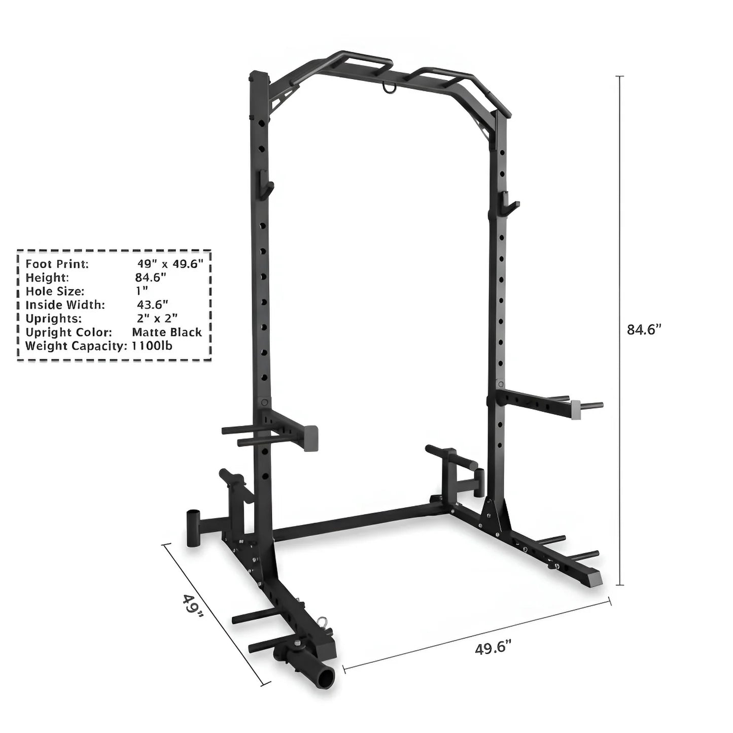Half Rack - Multi Purpose - BlackBear Fitness