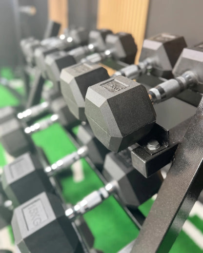 2.5kg - 25kg Hex Dumbbell Package (7 Pairs) - BlackBear Fitness