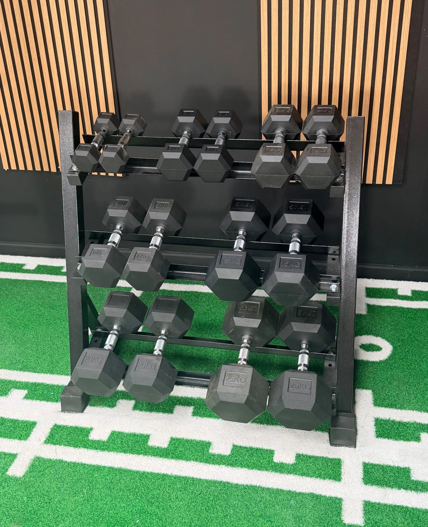 2.5kg - 25kg Hex Dumbbell Package (7 Pairs) - BlackBear Fitness