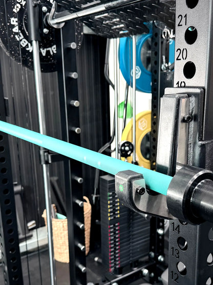 7ft 20kg Teal & Black Olympic Barbell - BlackBear Fitness