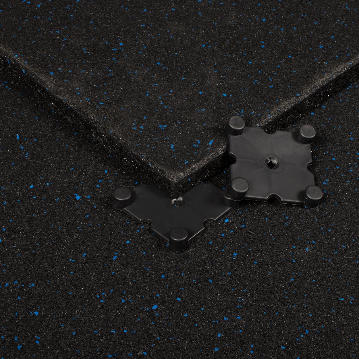 Blue Fleck SBR Interlocking Gym Flooring – 1m x 1m x 20mm - BlackBear Fitness