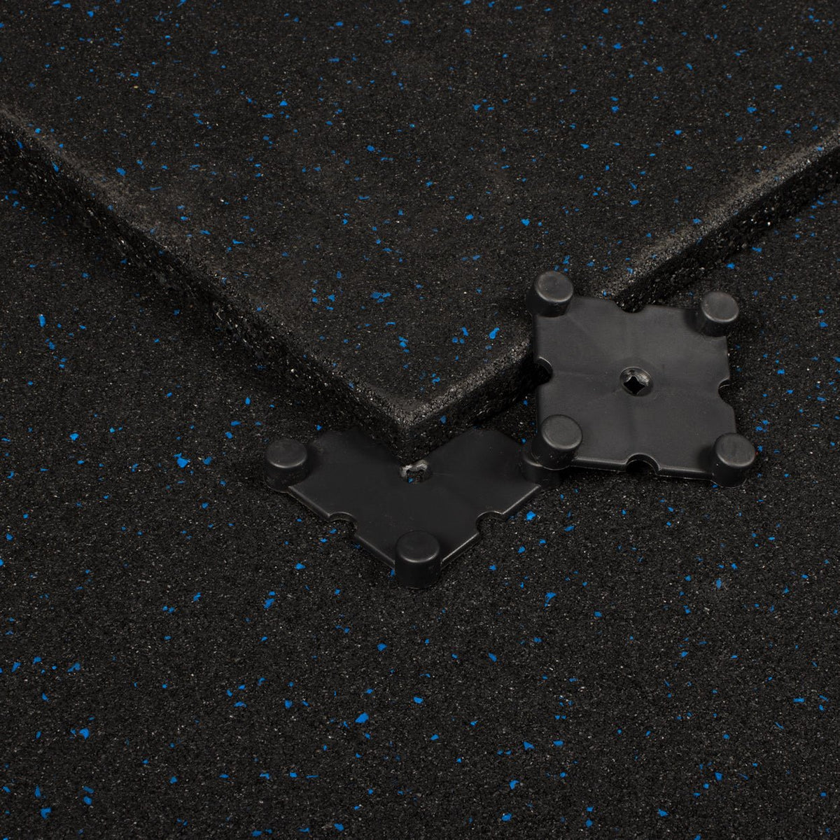 Blue Fleck SBR Interlocking Gym Flooring – 1m x 1m x 20mm - BlackBear Fitness