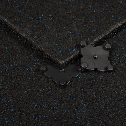 Blue Fleck SBR Interlocking Gym Flooring – 1m x 1m x 20mm - BlackBear Fitness