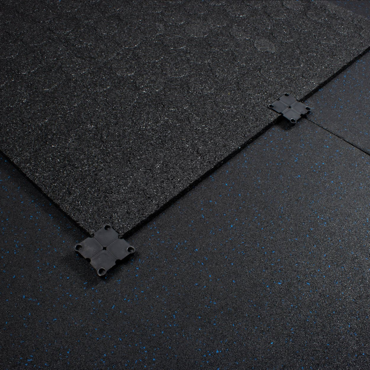 Blue Fleck SBR Interlocking Gym Flooring – 1m x 1m x 20mm - BlackBear Fitness
