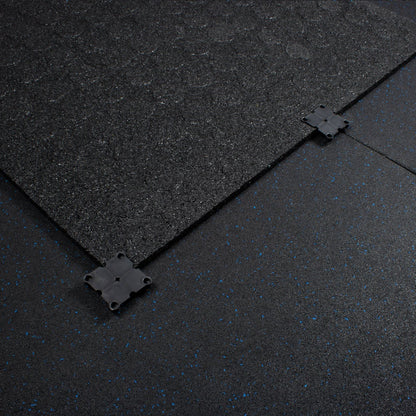 Blue Fleck SBR Interlocking Gym Flooring – 1m x 1m x 20mm - BlackBear Fitness