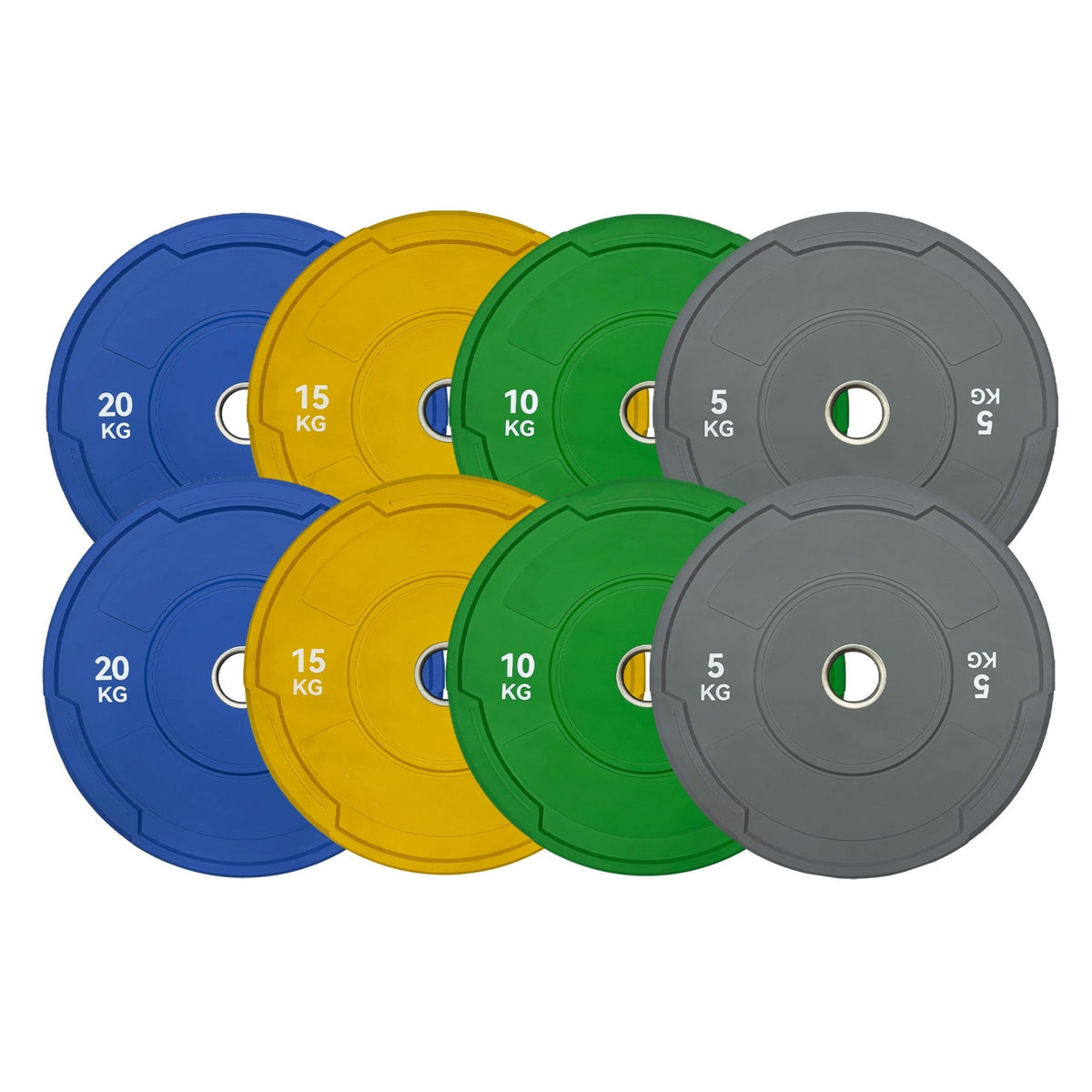 Monochrome Colour Olympic Bumper Plates - BlackBear Fitness