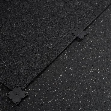 Grey Fleck SBR Interlocking Gym Flooring – 1m x 1m x 20mm - BlackBear Fitness