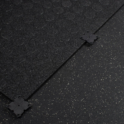 Grey Fleck SBR Interlocking Gym Flooring – 1m x 1m x 20mm - BlackBear Fitness