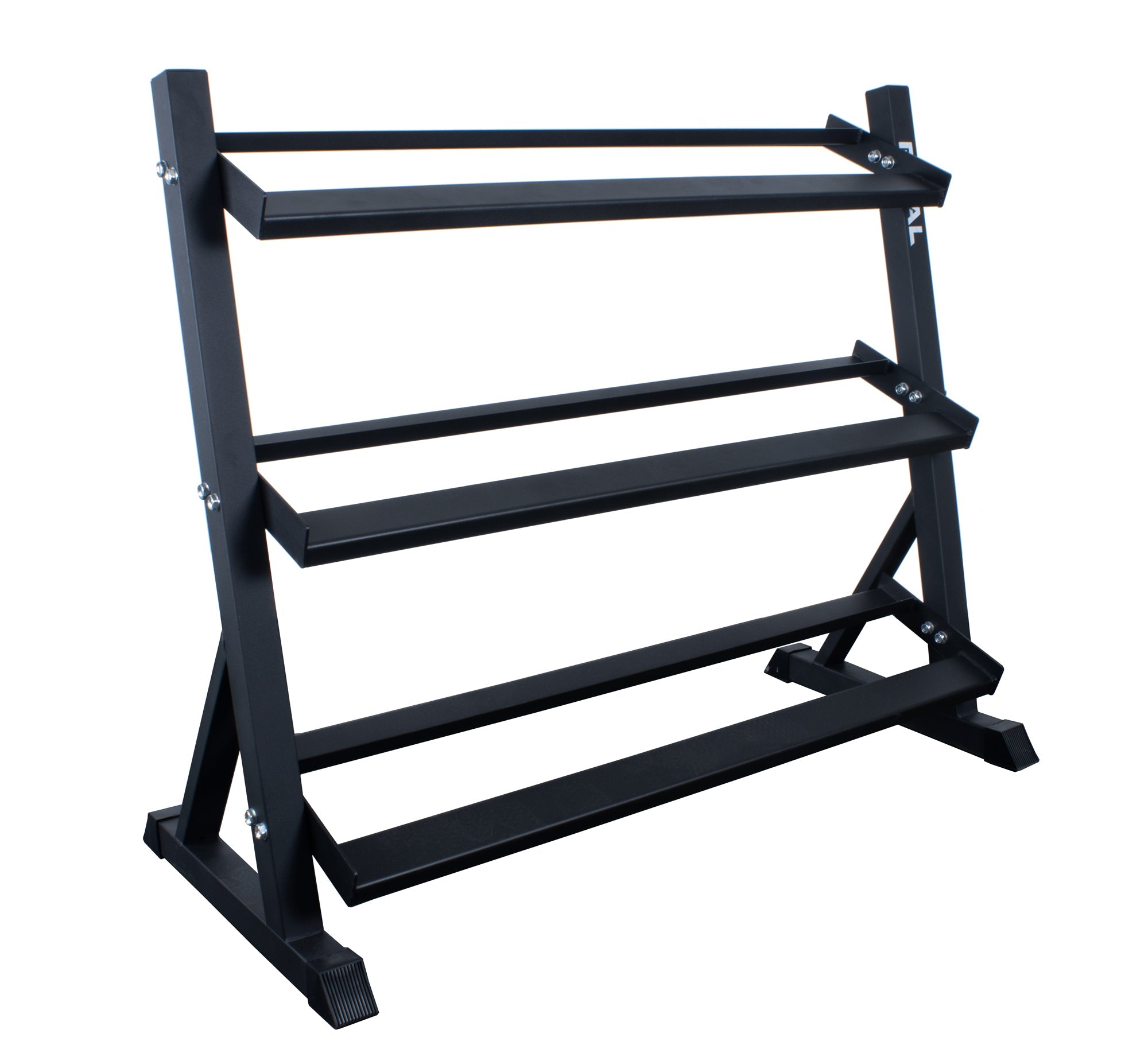 3 Tier Angled Dumbbell Rack – 1.21m Wide - BlackBear Fitness