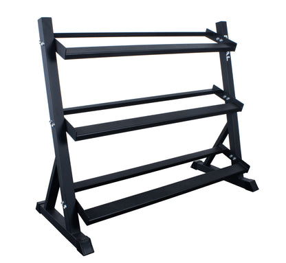 3 Tier Angled Dumbbell Rack – 1.21m Wide - BlackBear Fitness