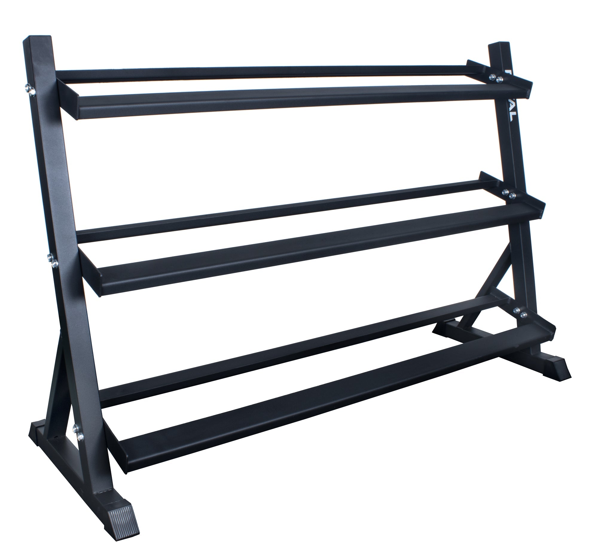 Three-Tier Angled Dumbbell Rack – 1.52m Wide - BlackBear Fitness