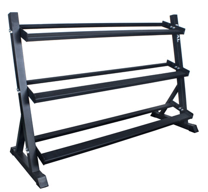Three-Tier Angled Dumbbell Rack – 1.52m Wide - BlackBear Fitness