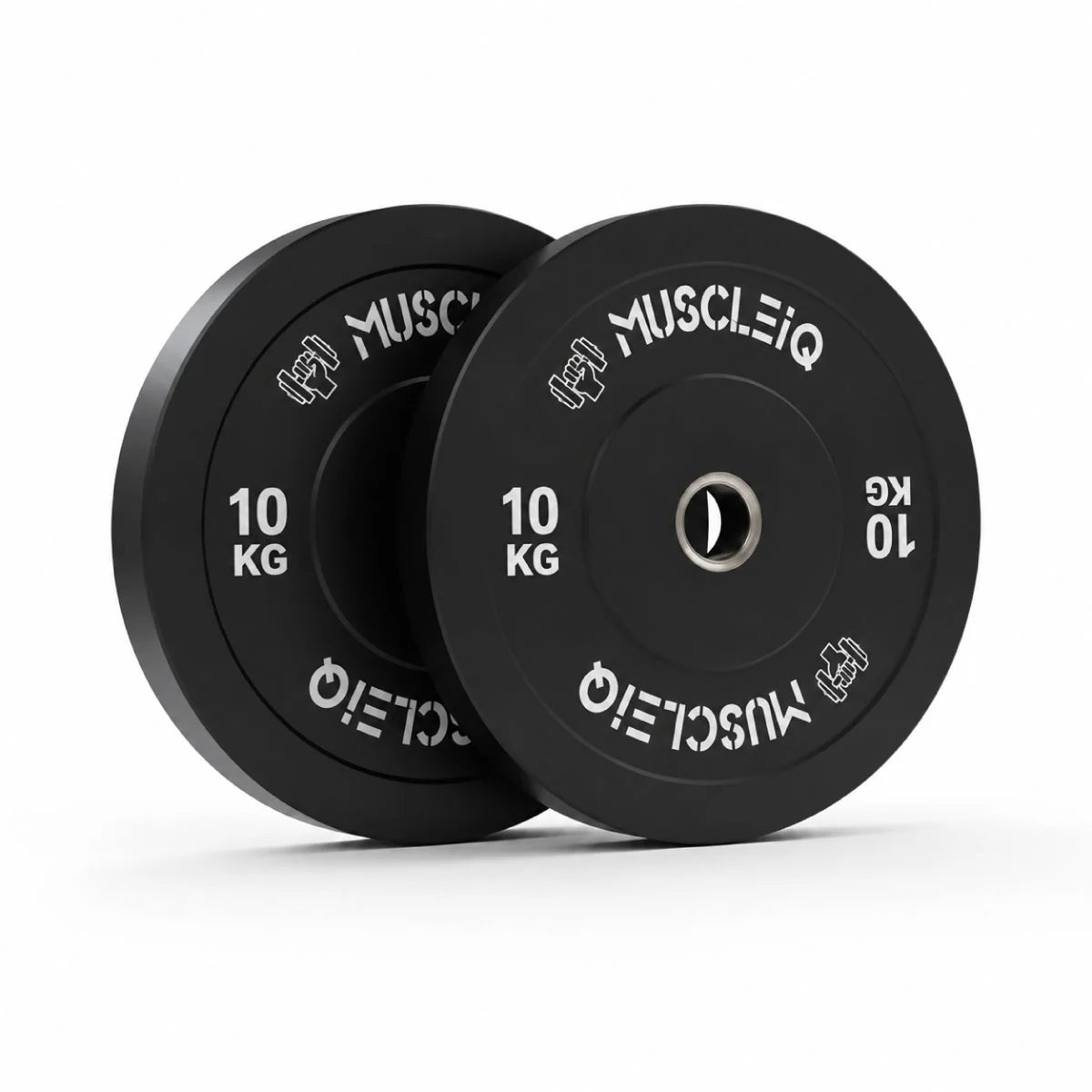 100kg Olympic Bumper Plate Set | Black Rubber