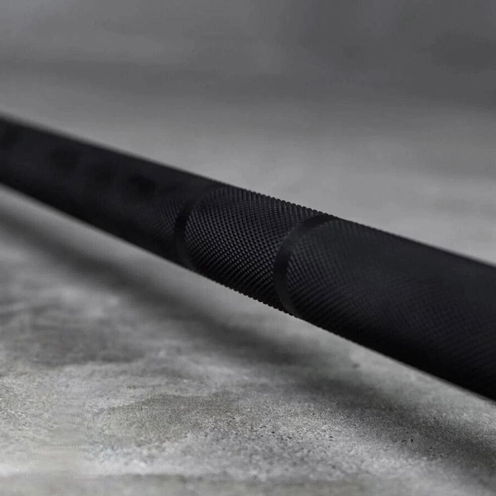 6ft 15kg Black & Chrome Olympic Barbell - BlackBear Fitness
